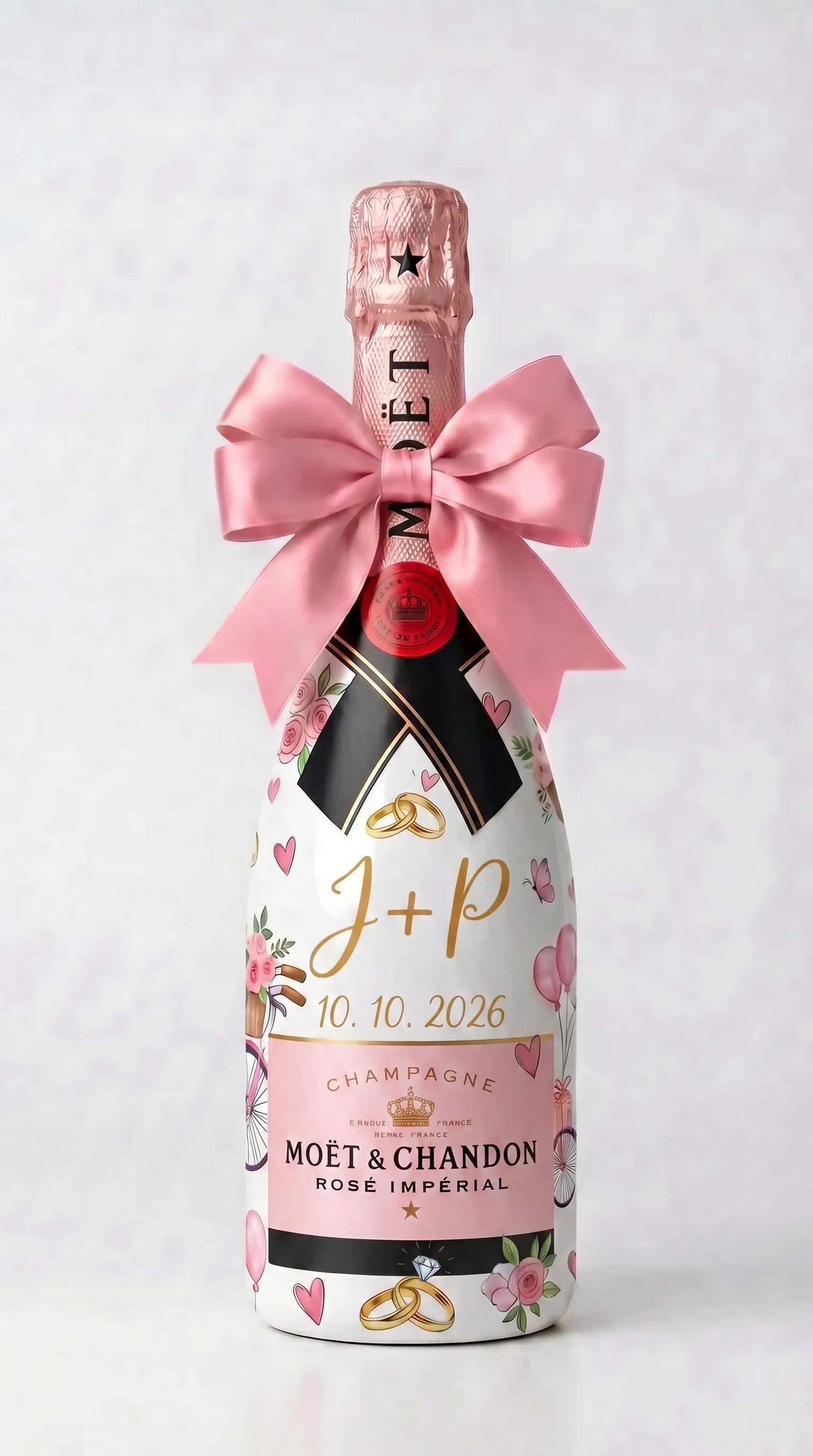 Svatební moet chandon rose