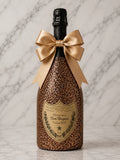 Dom Pérignon Vintage 2017 – Luxusní dárková třpytivá lahev v hnědých třpytkách