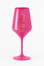Plastová sklenička 470 ml s vlastním textem - růžová