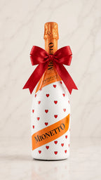 Mionetto Prosecco Prestige DOC Brut – Dárková zdobená lahev srdíčky | DressBottle