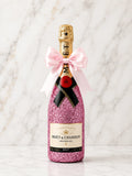 Moët & Chandon Brut – Růžová dárková zdobená lahev | DressBottle