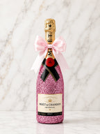 Moët & Chandon Brut – Růžová dárková zdobená lahev | DressBottle