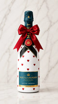 Moët & Chandon Nectar Impérial – Dárková zdobená lahev srdíčky | DressBottle
