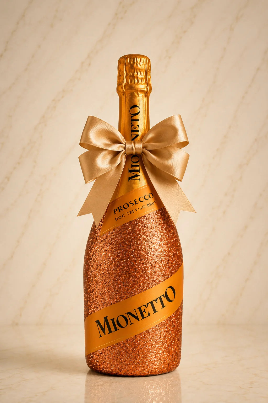 Mionetto Prosecco Prestige DOC Brut – Bronzová dárková zdobená lahev 