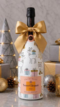 Veuve Clicquot Rosé – Vánoční zdobená lahev Zvířátka