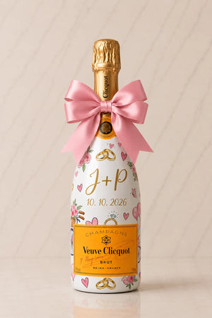 Veuve Clicquot Brut - Svatební lahev na přání