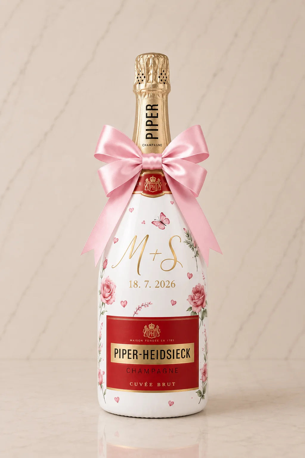 Piper-Heidsieck Brut - Svatební lahev na přání | DressBottle