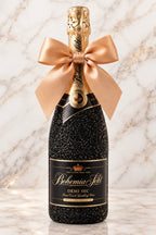 Bohemia Sekt Demi Sec – Černá dárková zdobená lahev