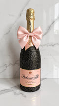 Bohemia Sekt Rosé Demi Sec – Černá třpytivá dárková lahev