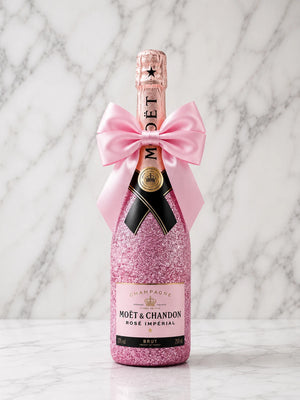 Moët & Chandon Rosé – Růžová dárková zdobená lahev