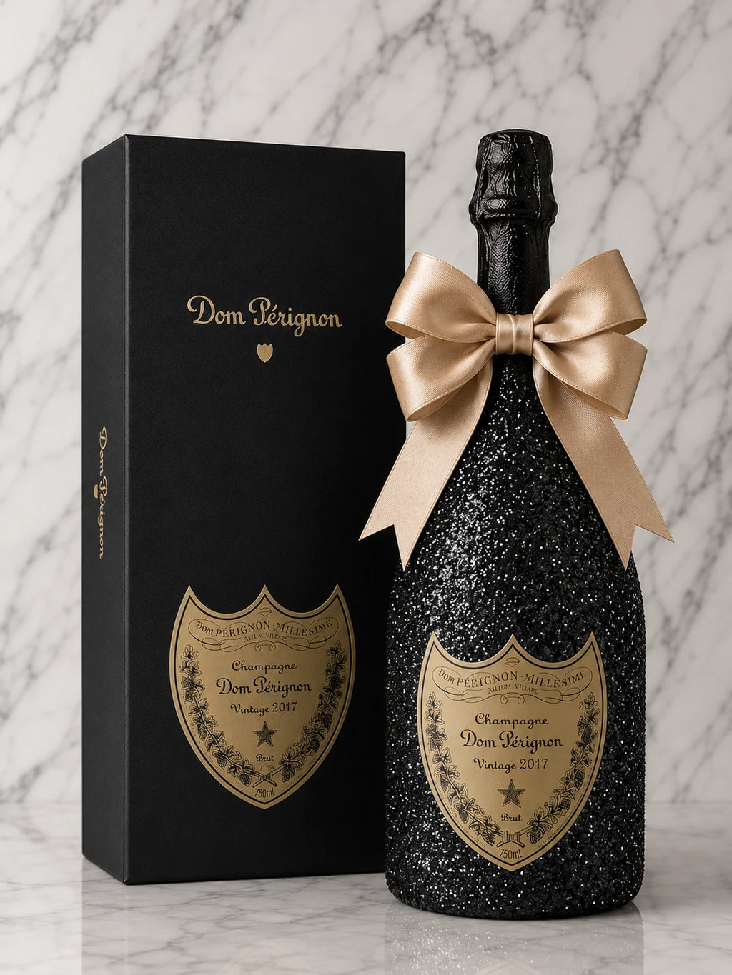 Dom Pérignon 2017 – Černá zdobená lahev v dárkové krabičce
