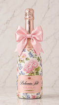 Bohemia Sekt Demi Rosé – zdobená lahev v dekoru Hortenzie