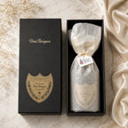 Dom Pérignon zdobená třpytkama, dárková krabička. Dressbottle