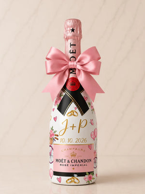 Moët & Chandon Rosé - Svatební lahev na přání