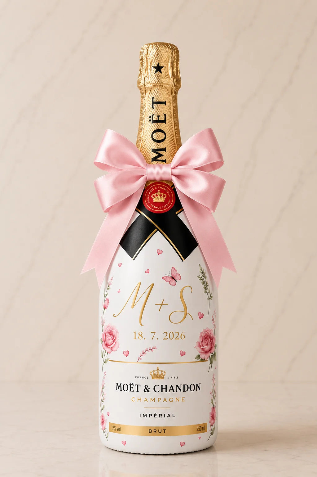 Moët & Chandon Brut - Svatební lahev na přání | DressBottle