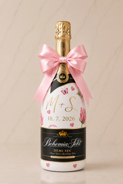 Bohemia Sekt Demi Sec - Svatební lahev na přání | DressBottle