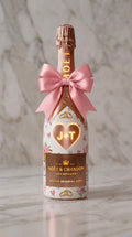 Moët & Chandon Nectar Impérial Rosé – Svatební svítící lahev se svítícím srdcem