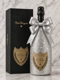Dom Pérignon Vintage 2017 – Luxusní dárková lahev ve stříbrných třpytkách v dárkové krabičce