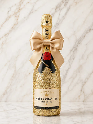 Moët & Chandon Brut – Zlatá dárková zdobená lahev