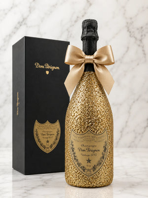 Dom Pérignon 2017 – Zlatá zdobená lahev v dárkové krabičce