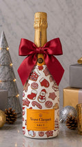 Veuve Clicquot Brut Yellow Label – Vánoční zdobená lahev Perníčky