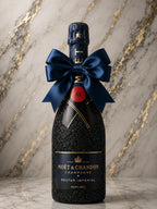 Moët & Chandon Nectar Impérial – Černá dárková zdobená lahev | DressBottle
