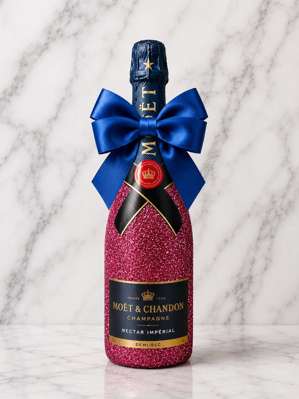 Moët & Chandon Nectar Impérial – Růžová dárková zdobená lahev | DressBottle
