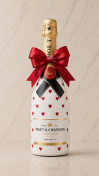 Moët & Chandon Brut – Dárková zdobená lahev srdíčky | DressBottle