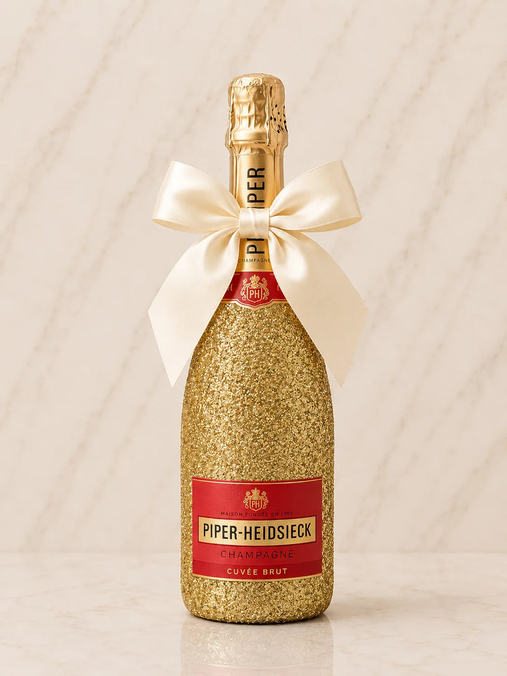 Piper-Heidsieck Cuvée Brut – Zlatá dárková zdobená lahev | DressBottle