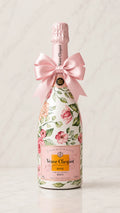 Veuve Clicquot Rosé – Dárková zdobená lahev s růží | DressBottle