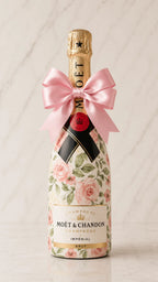 Moët & Chandon Brut – Dárková zdobená lahev s motivem růží | DressBottle