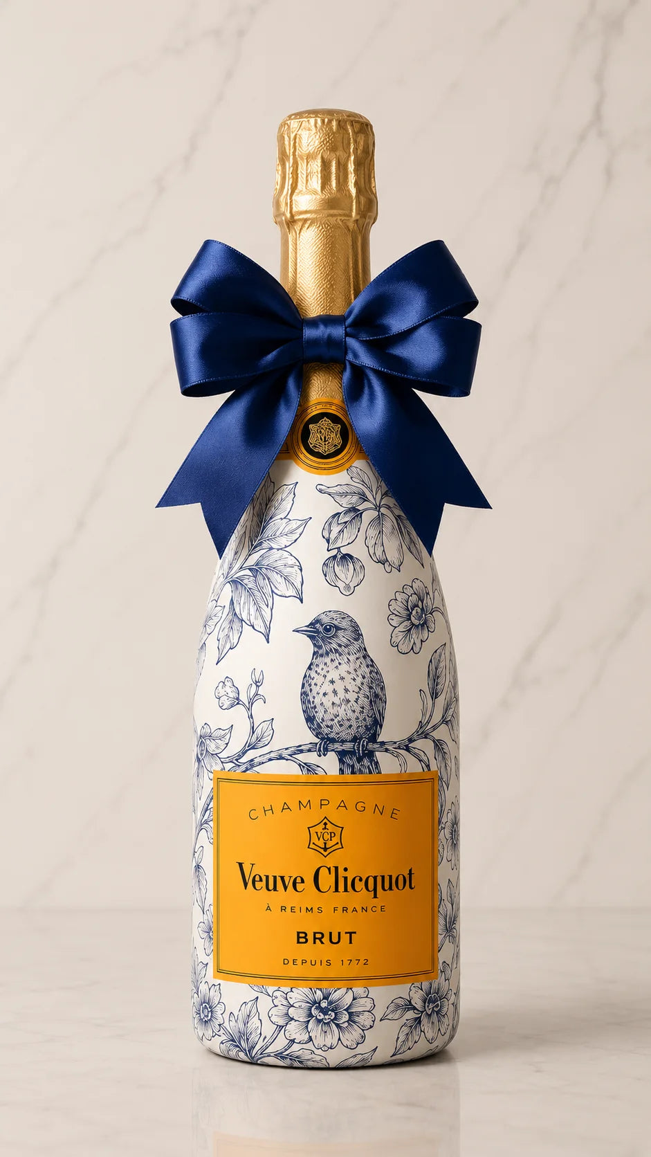 Veuve Clicquot Brut – Dárková zdobená lahev Flora & Fauna | DressBottle