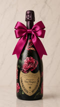 Dom Pérignon 2017 – Dárková zdobená lahev pivoňkami | DressBottle