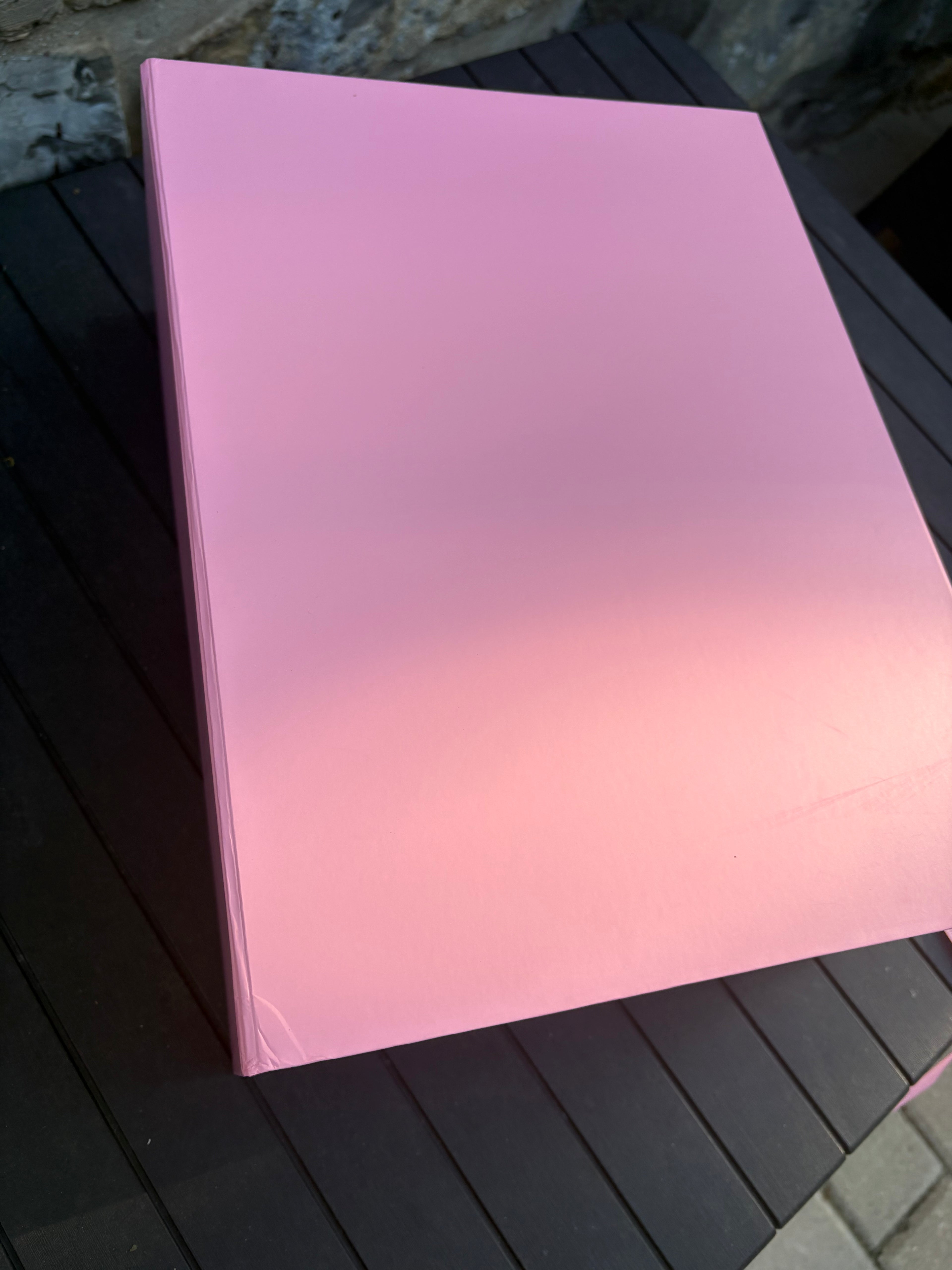 Magnetická dárková krabice růžová s vlastním textem ♻️ 2. jakost ♻️