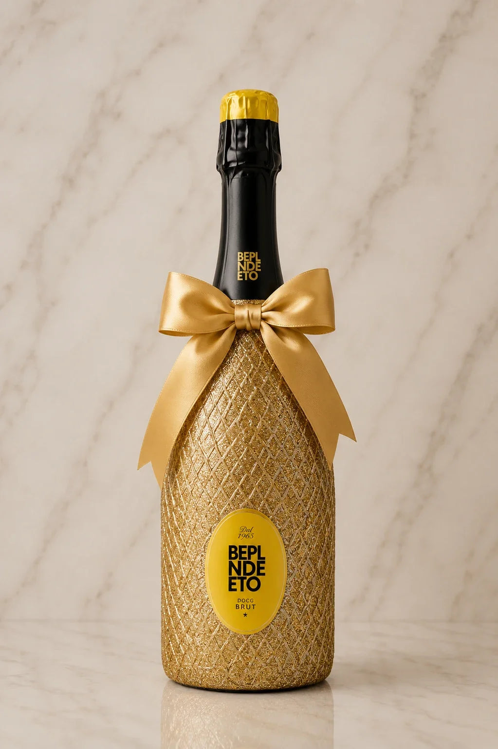 Bepín de Eto Extra Dry – Zlatá třpytivá dárková lahev prosecco