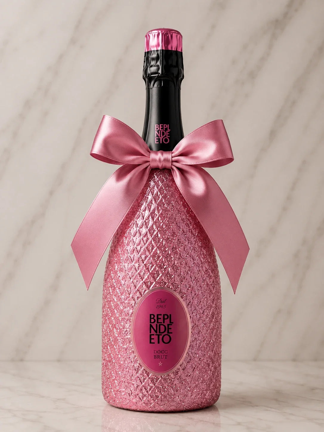 Bepín de Eto Rosé – Růžová třpytivá dárková lahev prosecco