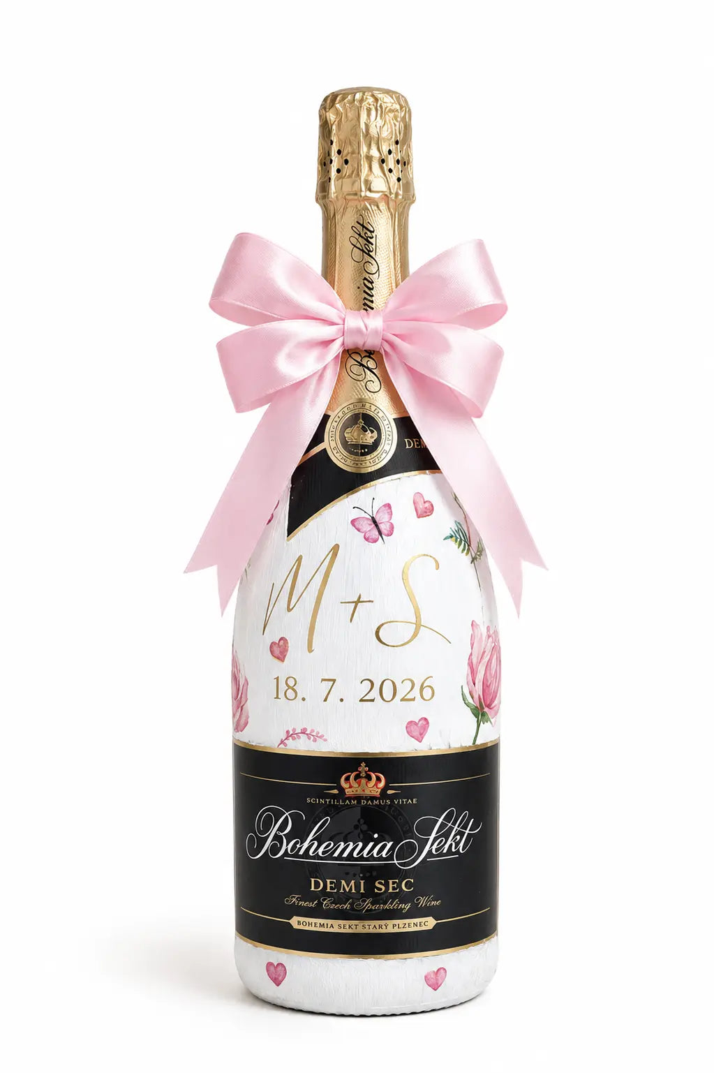 Svatební lahev na přání – Bohemia Sekt Demi Sec