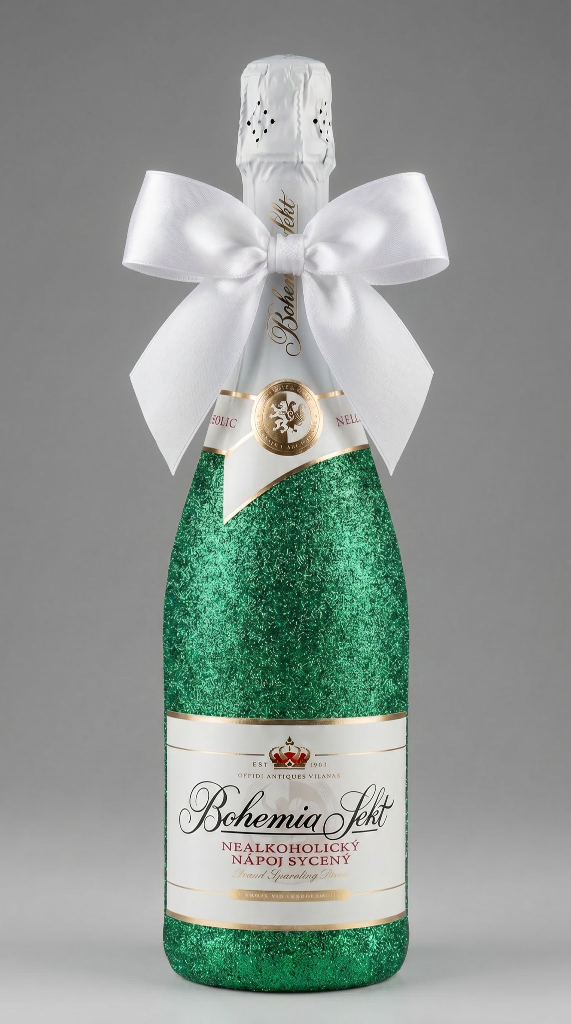 Bohemia Sekt Nealko ve smaragdových třpytkách