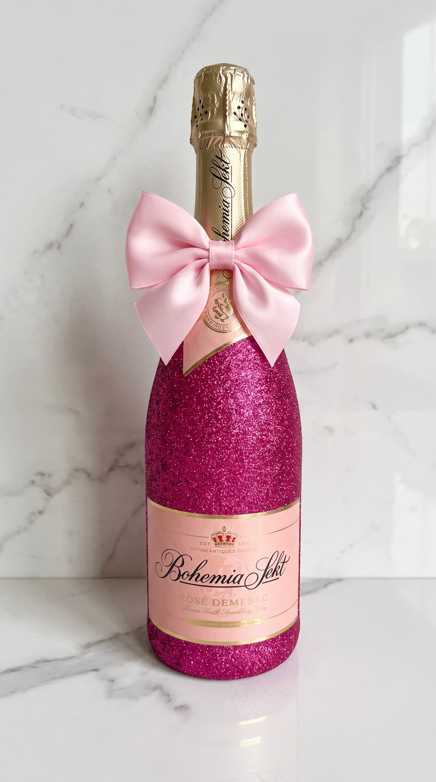 Bohemia Sekt Rosé - růžová třpytivá dárková lahev