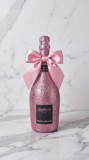 Borgo Molino Motivo Rosé – Růžová třpytivá dárková lahev