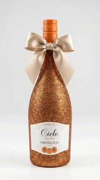 Třpytivá lahev Cielo Prosecco Frizzante s mašlí