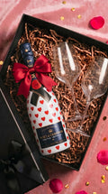 darkova sada moet chandon nectar v dekoru srdicek, cerna