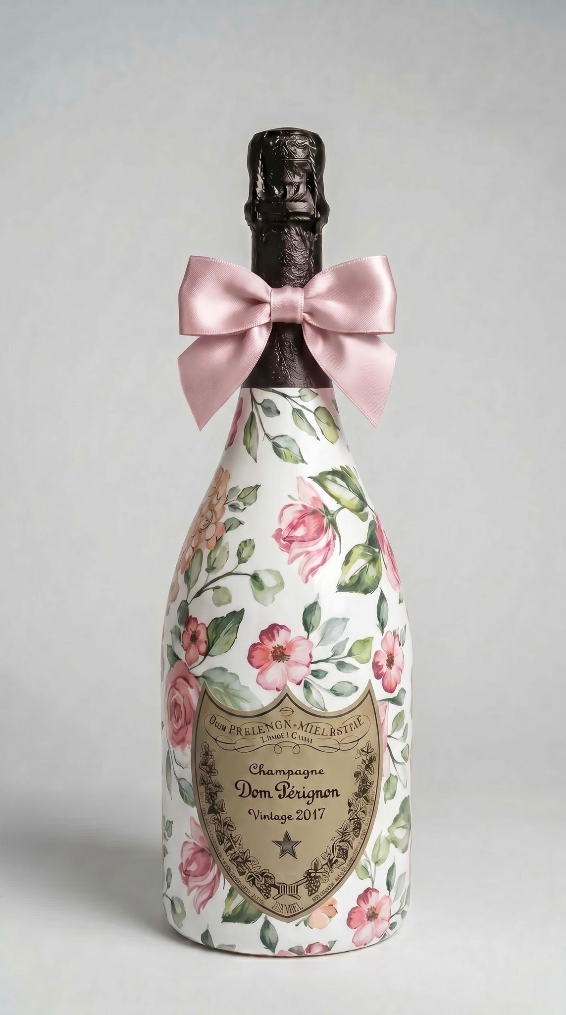 dom perignon 2017 zdobený dekorem růží