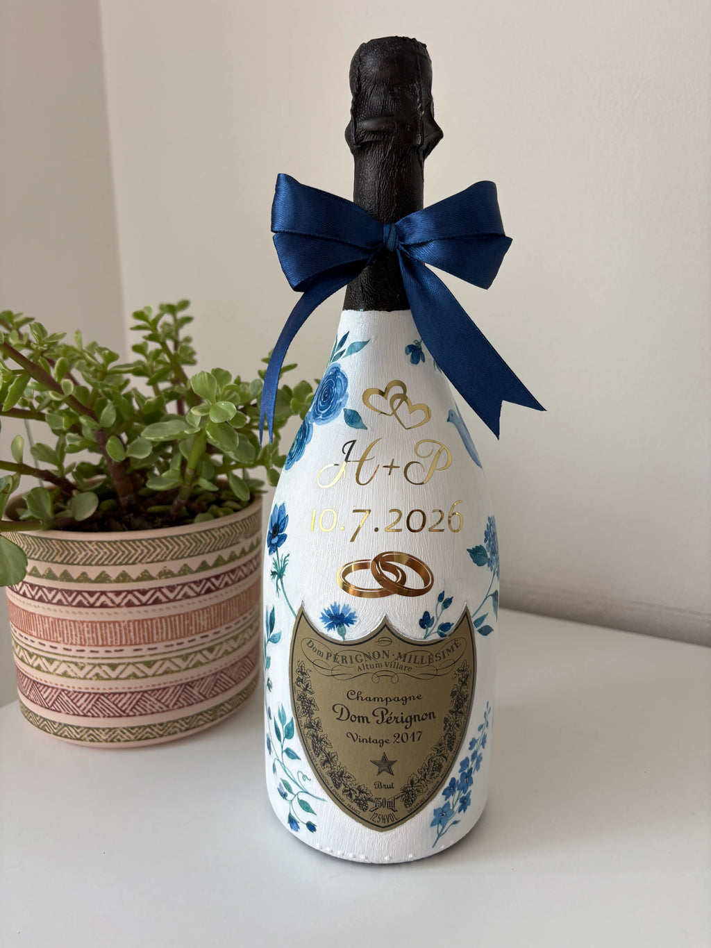dom perignon ve svatebnim zdobeni