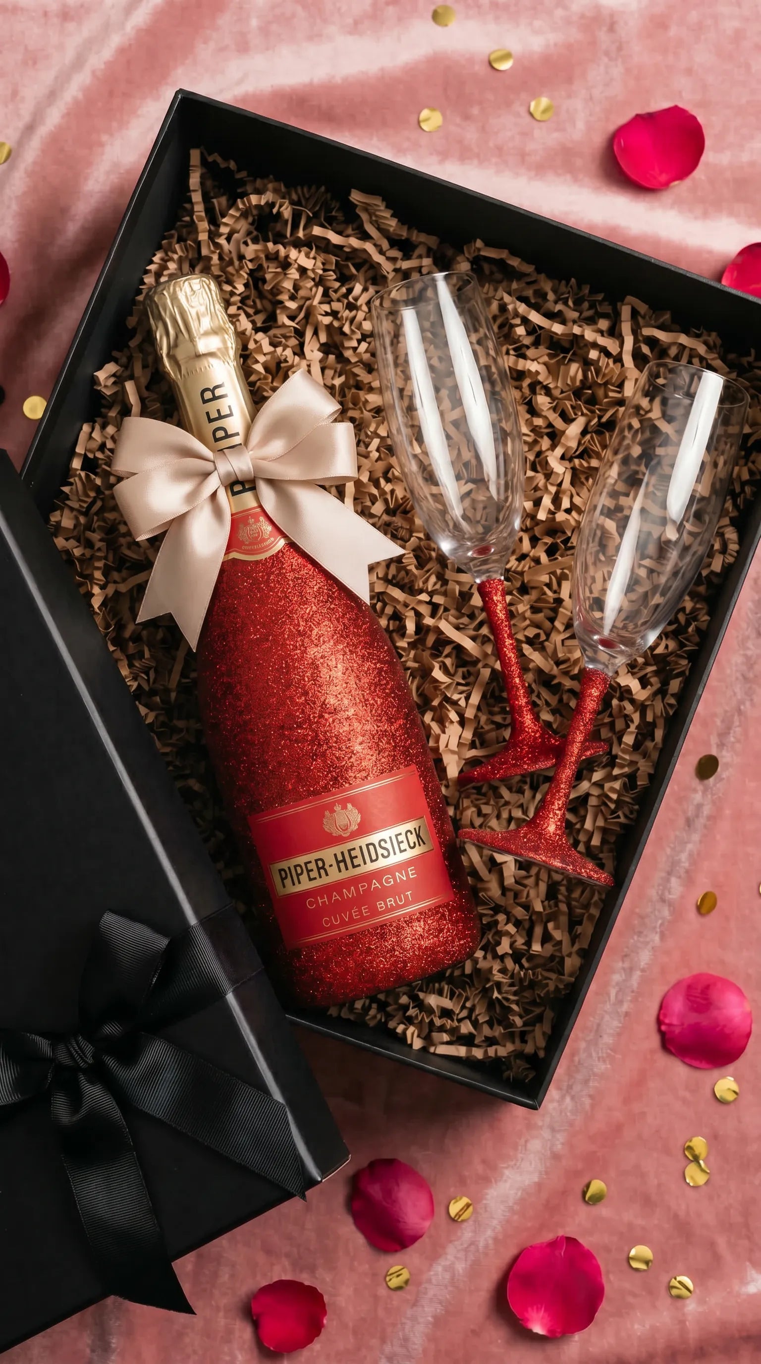 Dárková sada Piper-Heidsieck – Třpytivá lahev + skleničky dle výběru