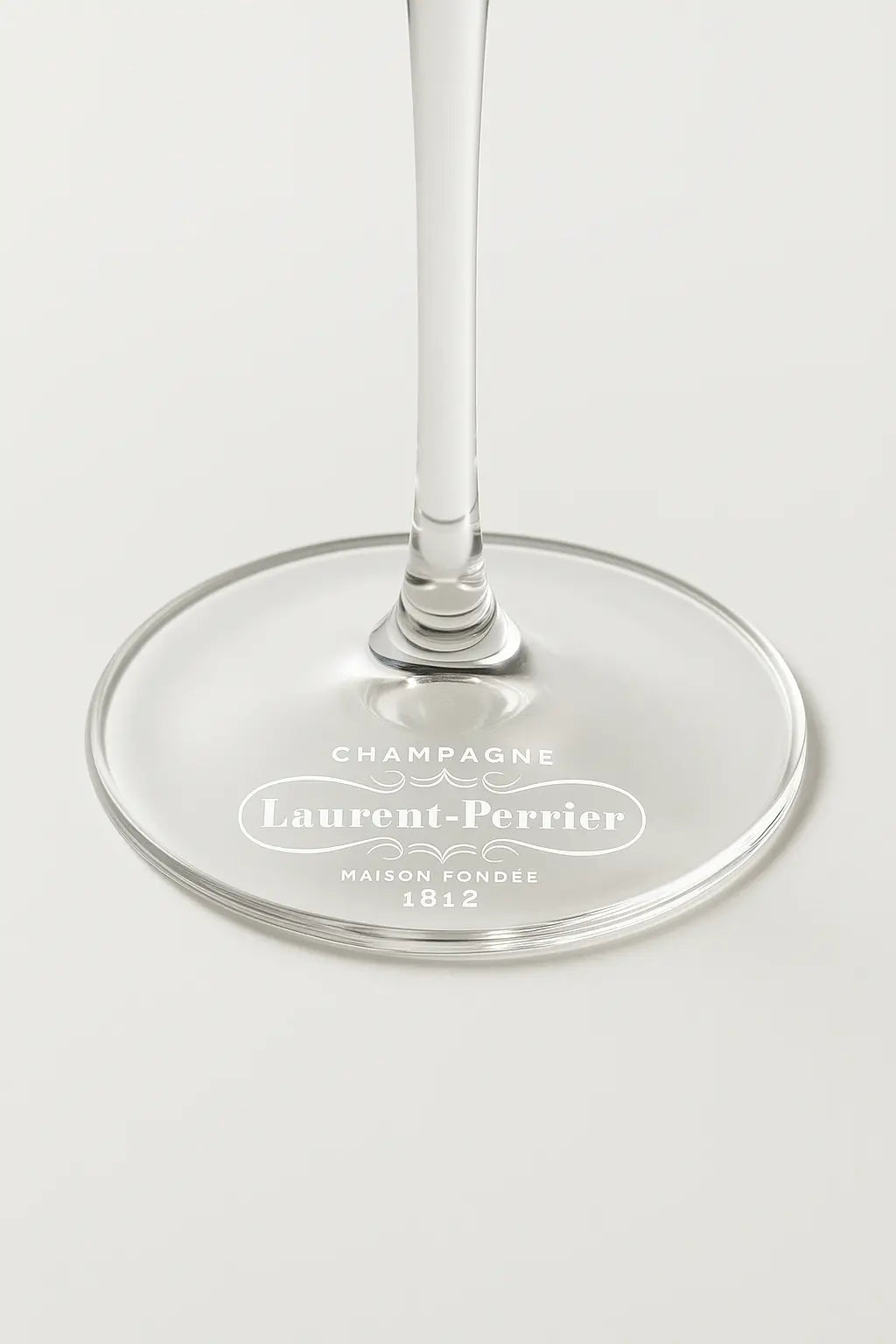 Detail skleničky Laurent-Perrier
