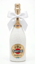 Martini Prosecco - Dárková lahev v bílých třpytkách
