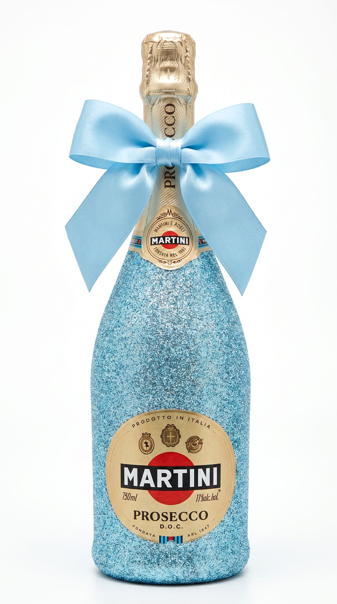 Martini Prosecco ve světle modrých třpytkách 