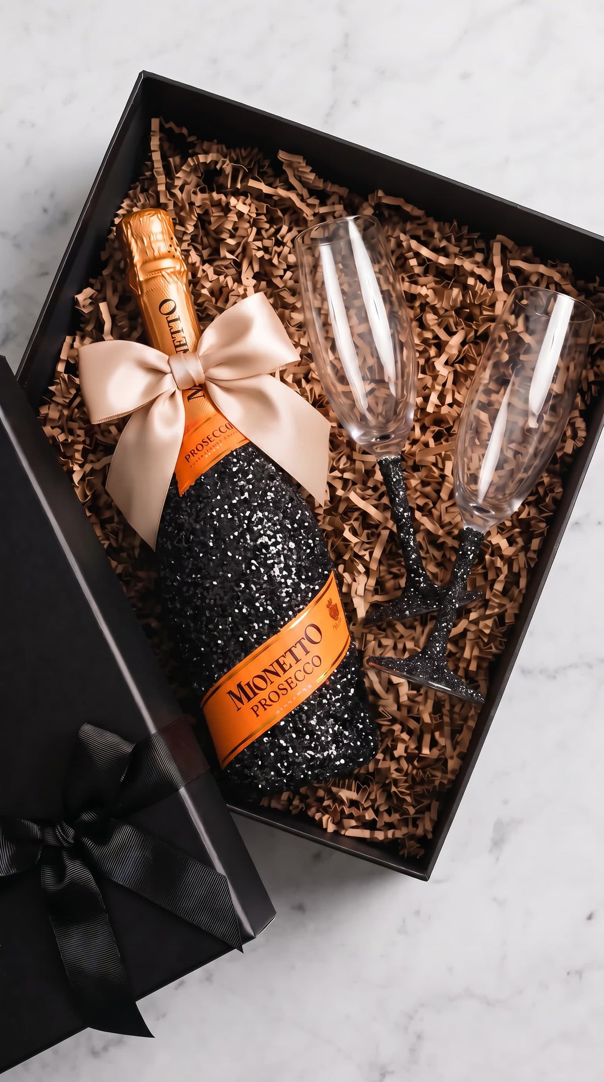 Dárková sada Mionetto Prosecco – Třpytivá lahev + skleničky dle výběru