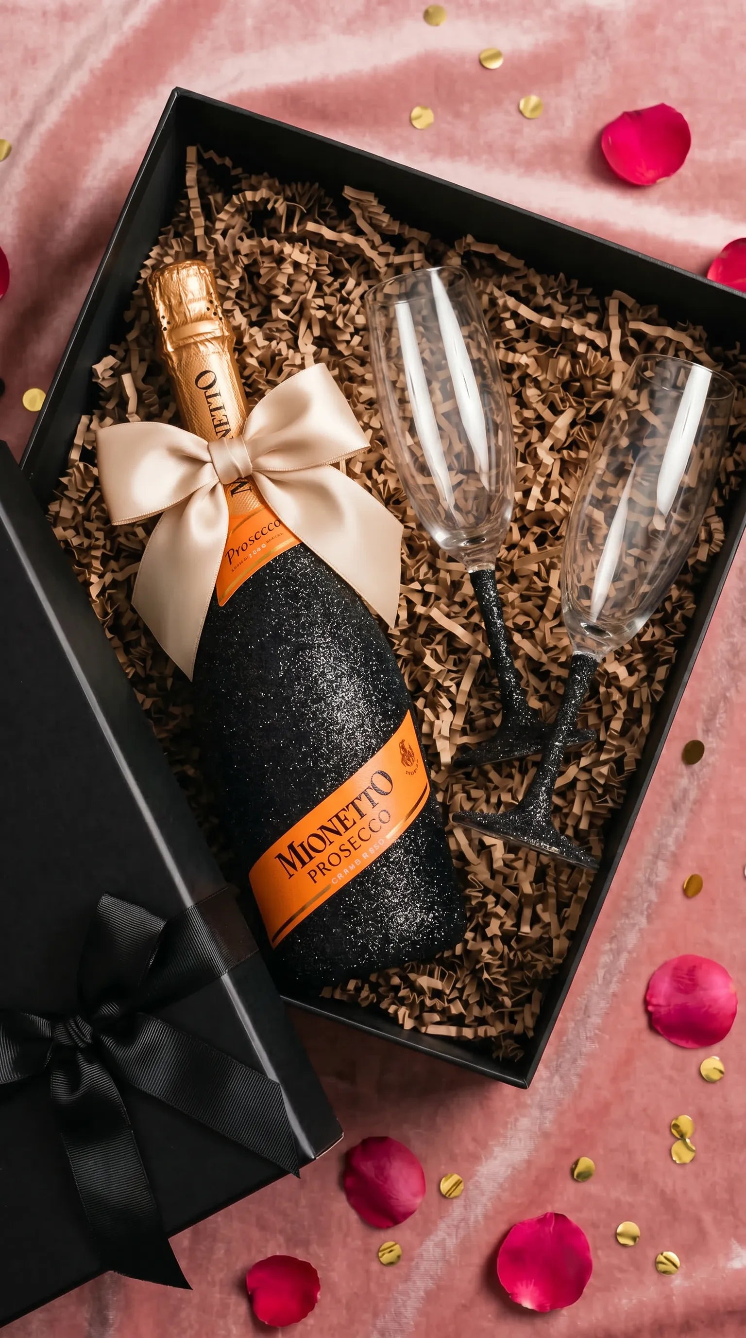 Dárková sada Mionetto Prosecco – Třpytivá lahev + skleničky dle výběru